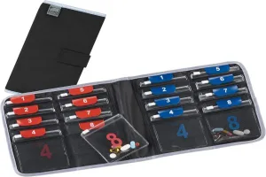 Lewis N. Clark AM/PM travel pill organizer with zippered pouch and daily sleeves