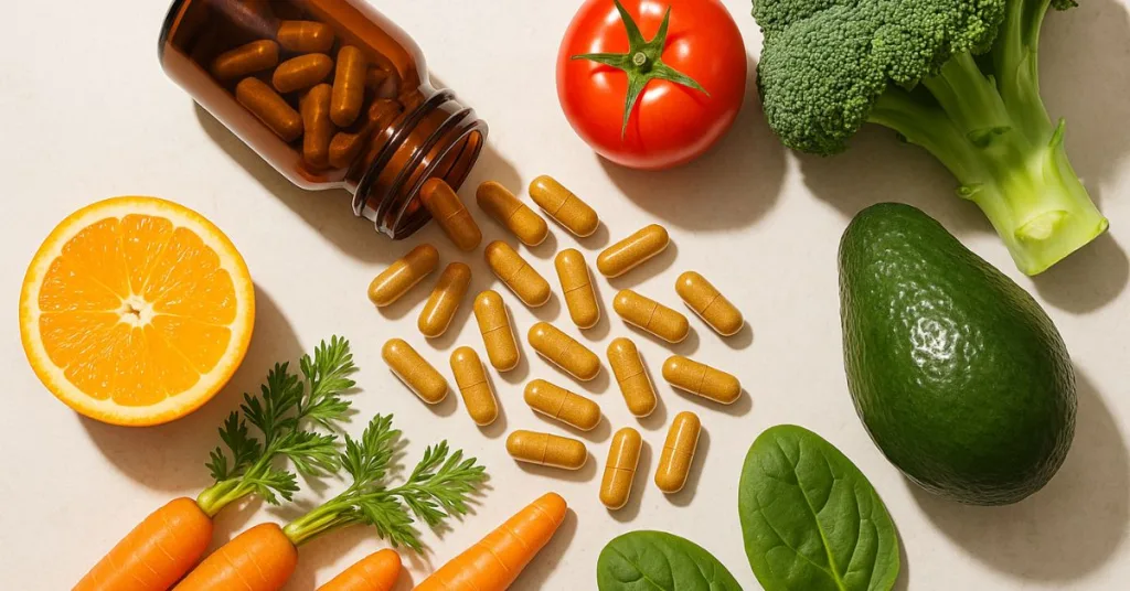High-quality multivitamin capsules supporting brain and heart health