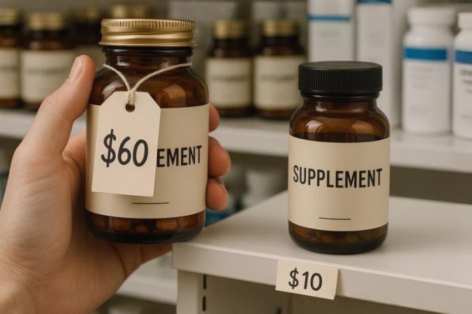 Comparing expensive and cheap supplements with identical ingredients