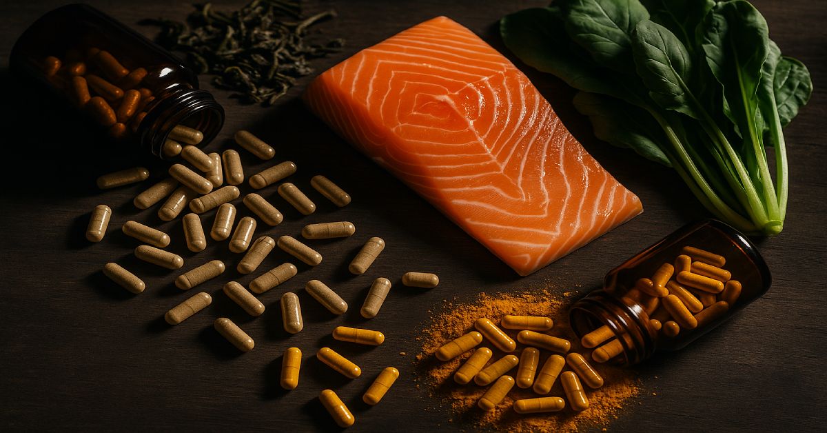 Natural Ozempic alternatives with supplements and healthy foods.