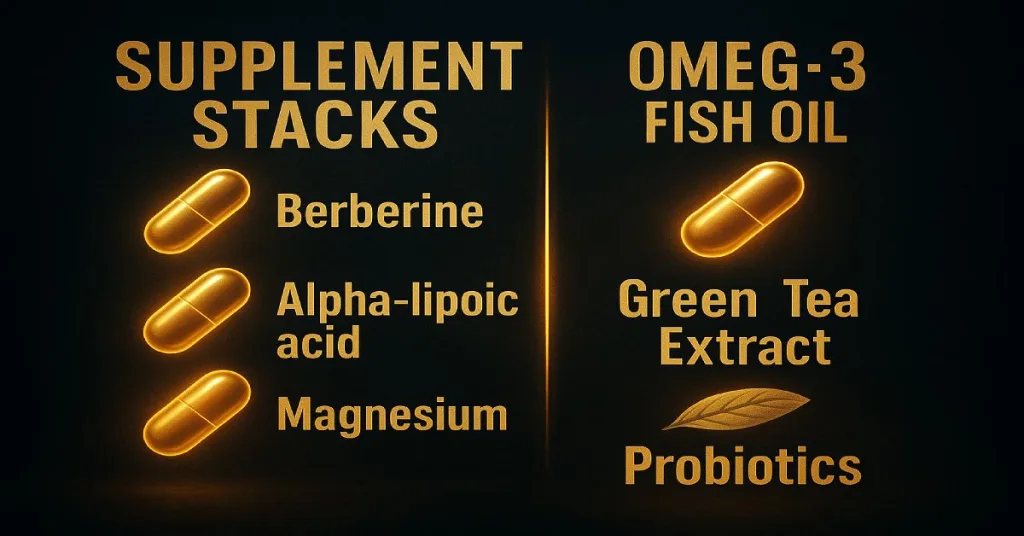 Smart supplement stacks for natural Ozempic alternatives.
