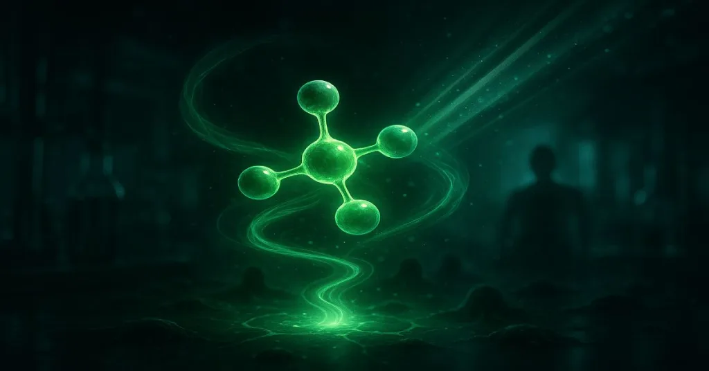 Cinematic scientific concept image showing sulforaphane and cellular activation pathways